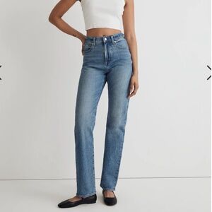 Madewell The 90’s Straight Jean Enmore Wash 25 NWT